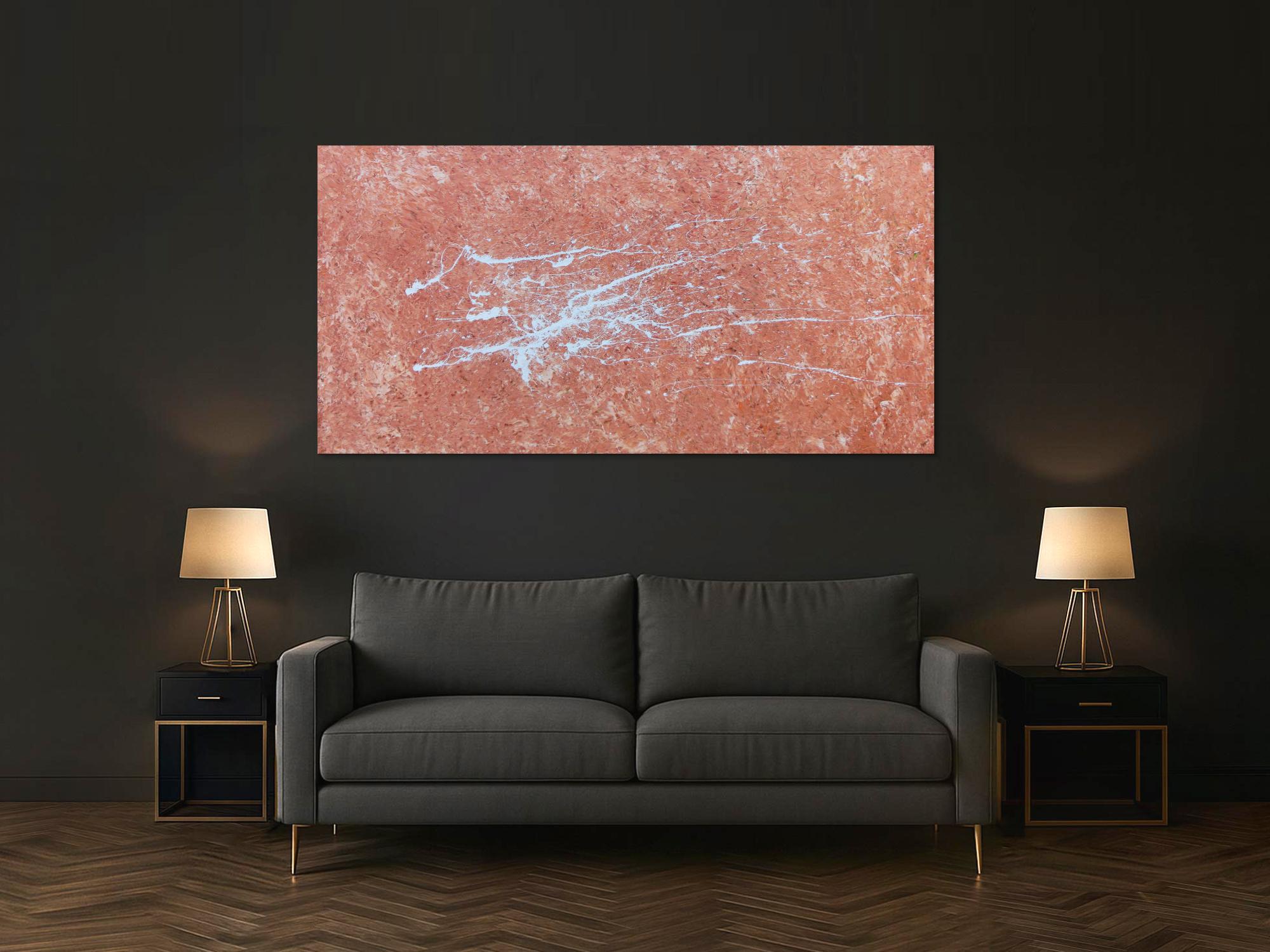 Abstraktes Acrylbild modern mit Fleck