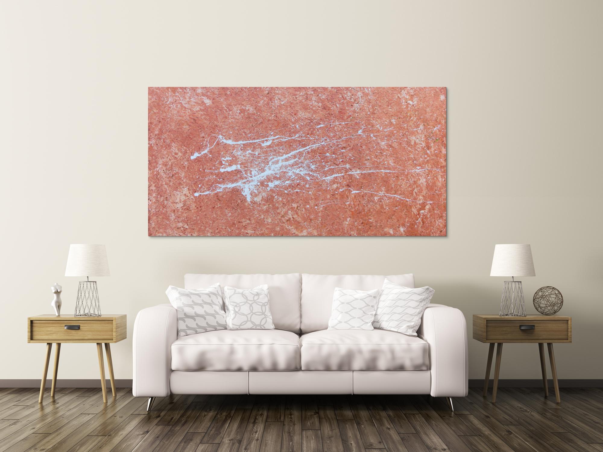 Abstraktes Acrylbild modern mit Fleck