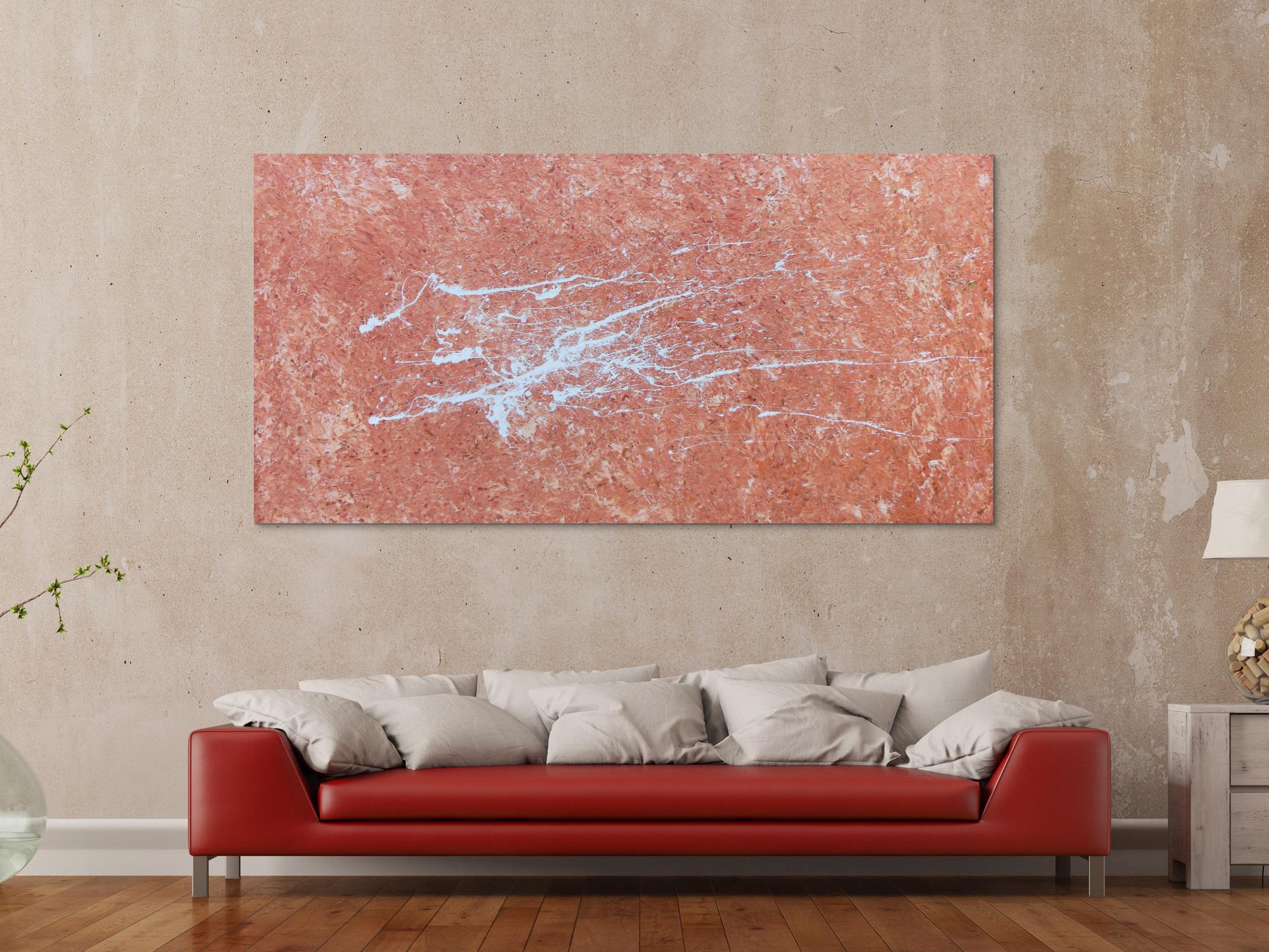 Abstraktes Acrylbild modern mit Fleck