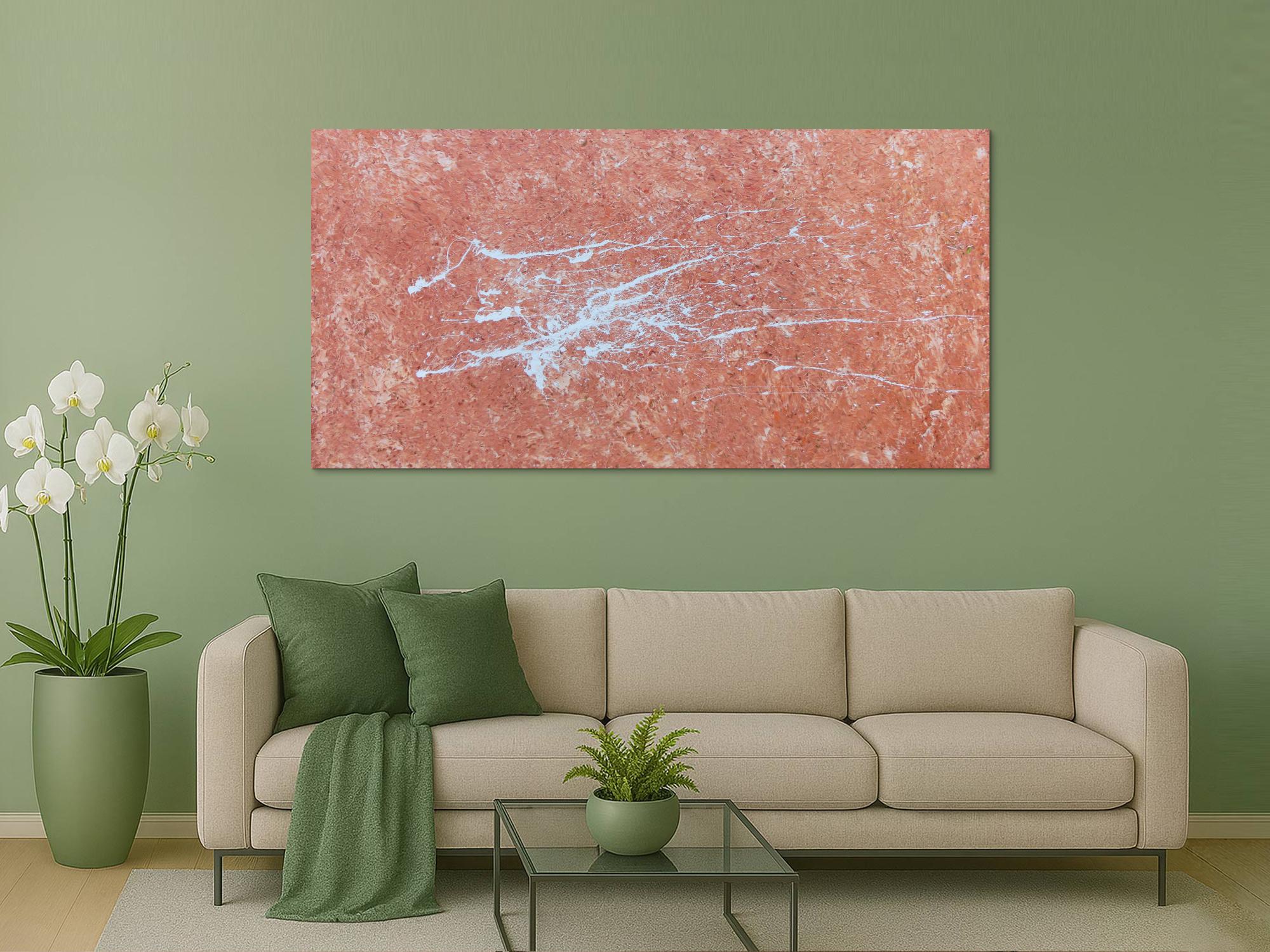 Abstraktes Acrylbild modern mit Fleck