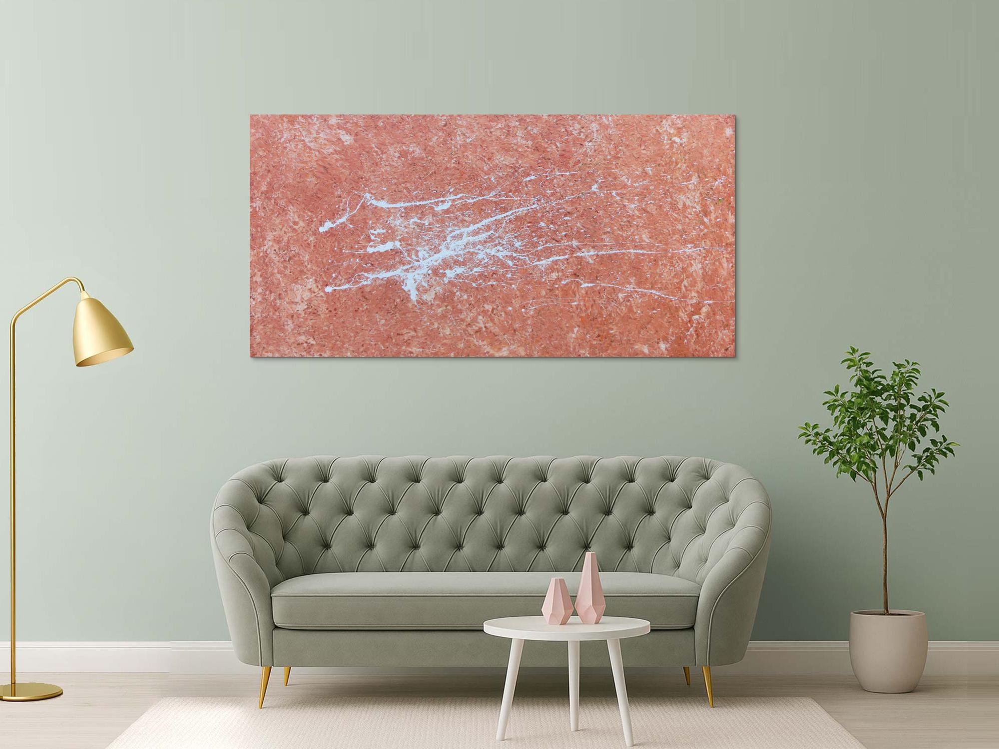 Abstraktes Acrylbild modern mit Fleck