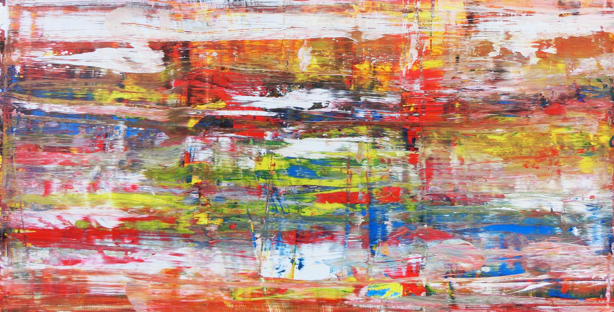 Buntes Acrylbild abstrakt modern viele Farben