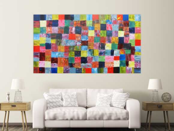 Kunstdruck Ausschnitt erstellen abstraktes Gemälde Nr. 276