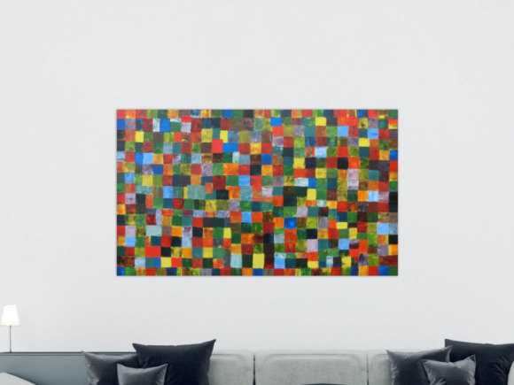 Kunstdruck Ausschnitt erstellen abstraktes Gemälde Nr. 277