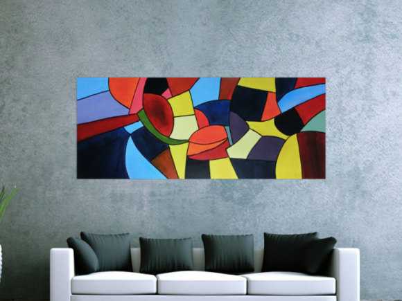 Kunstdruck Ausschnitt erstellen abstraktes Gemälde Nr. 278