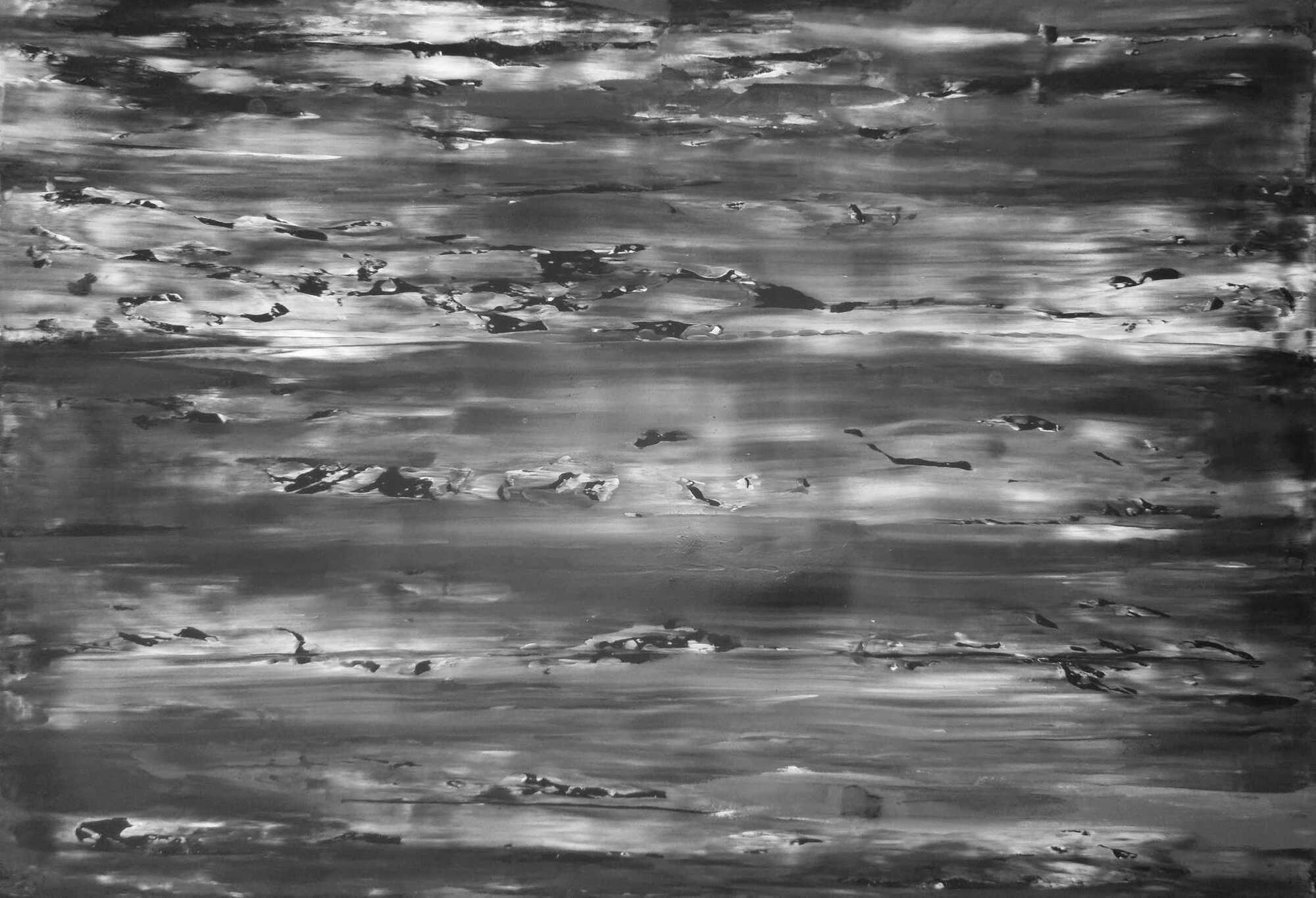 Abstraktes Acrylbild spachteltechnik