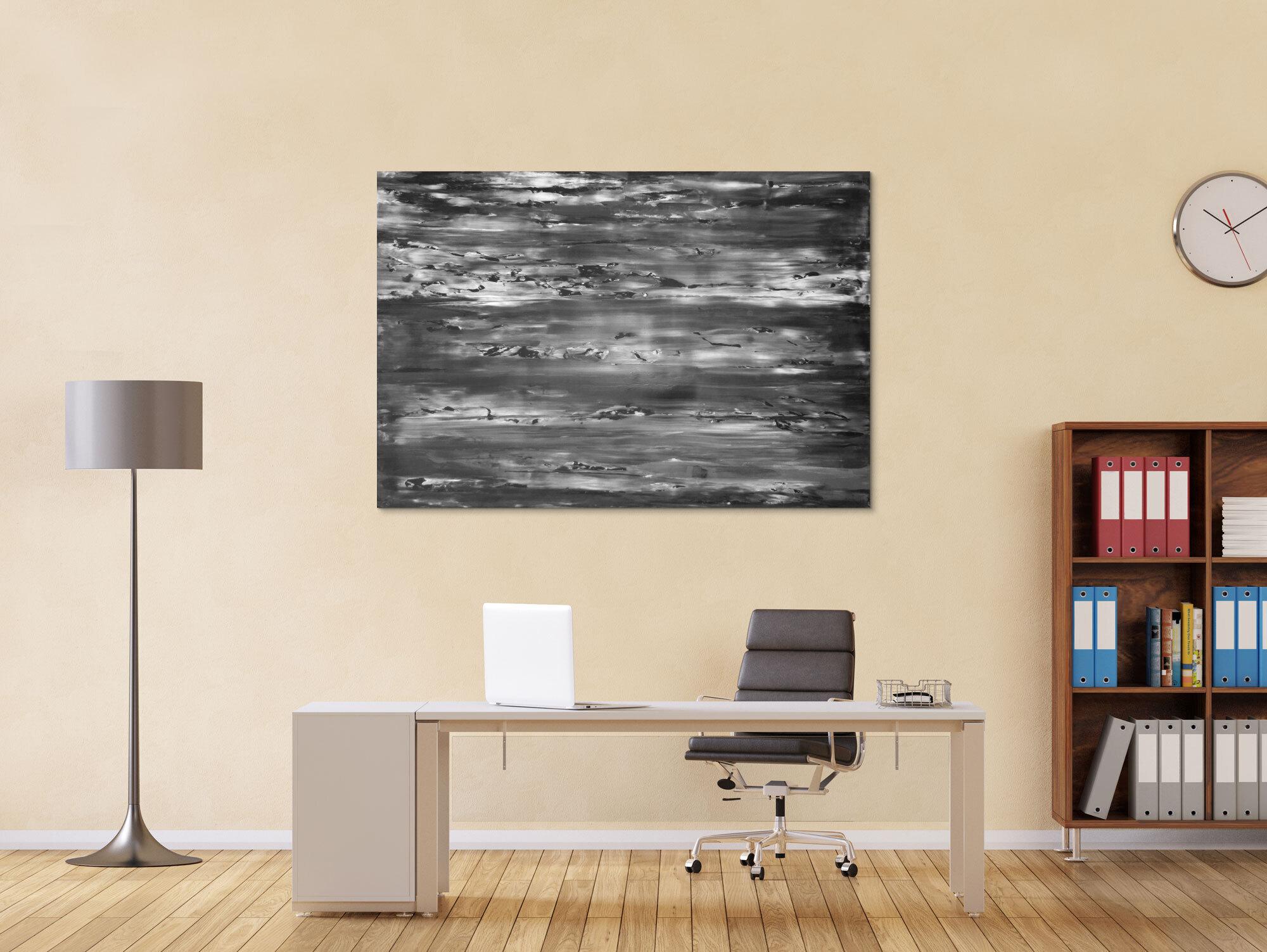 Abstraktes Acrylbild spachteltechnik