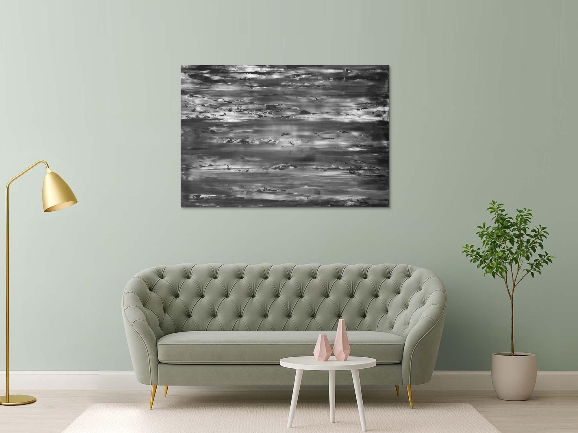 Abstraktes Acrylbild spachteltechnik