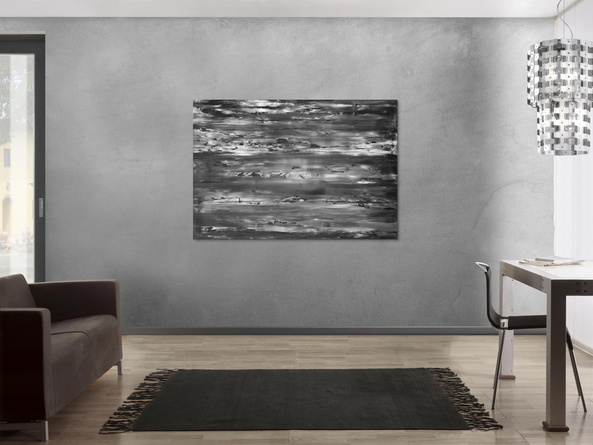 Abstraktes Acrylbild spachteltechnik