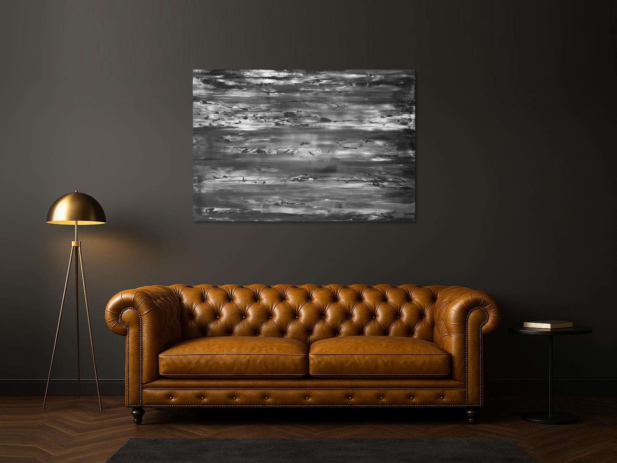 Abstraktes Acrylbild spachteltechnik