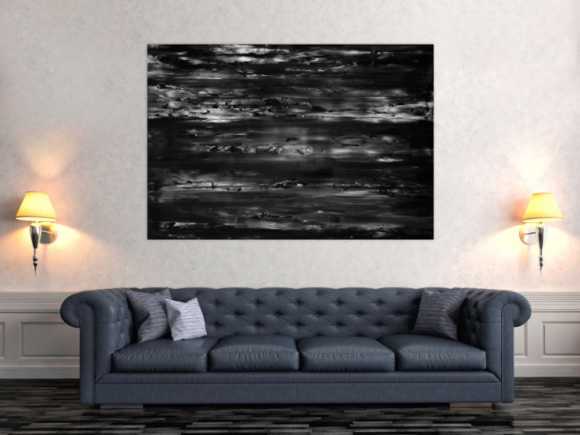 Abstraktes Acrylbild spachteltechnik