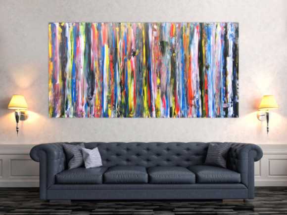 Buntes Acrylbild abstrakt modern und schlicht