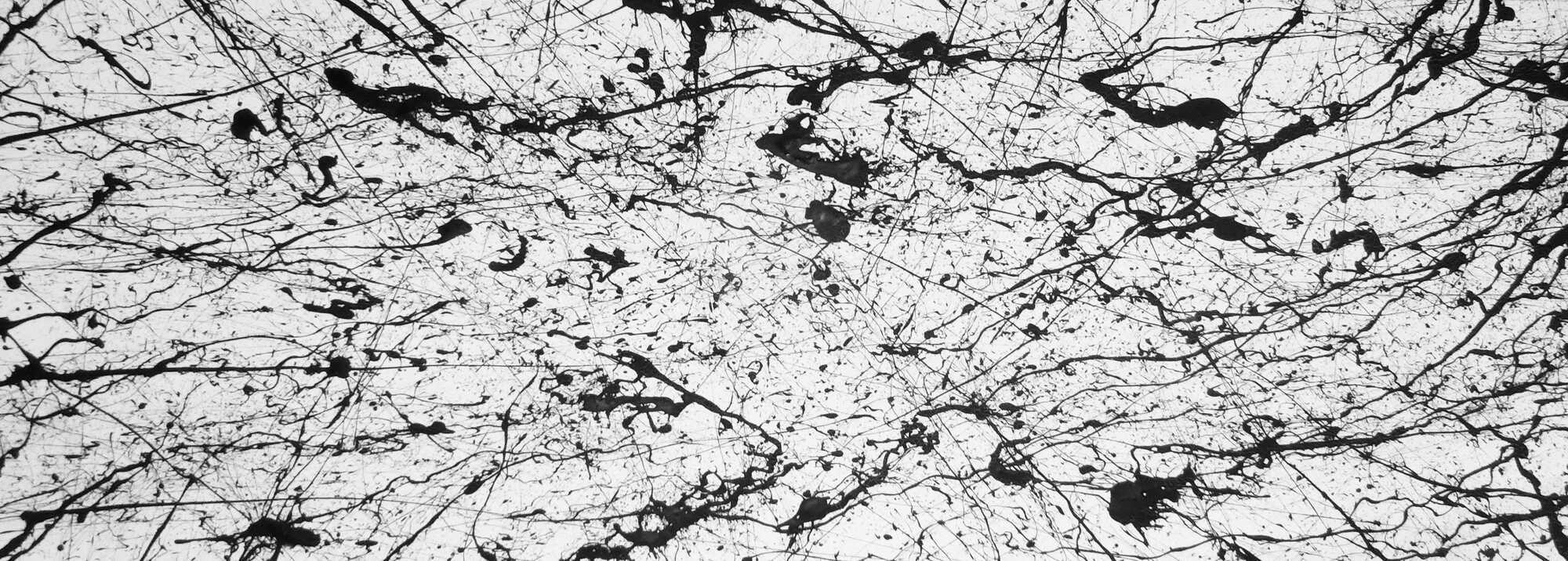 Abstraktes Acrylbild modern art schwarz weiß