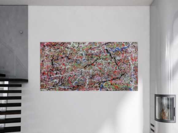 Kunstdruck Ausschnitt erstellen abstraktes Gemälde Nr. 292