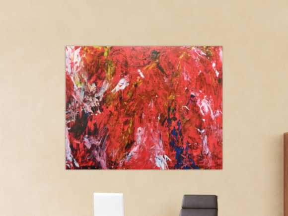Kunstdruck Ausschnitt erstellen abstraktes Gemälde Nr. 294