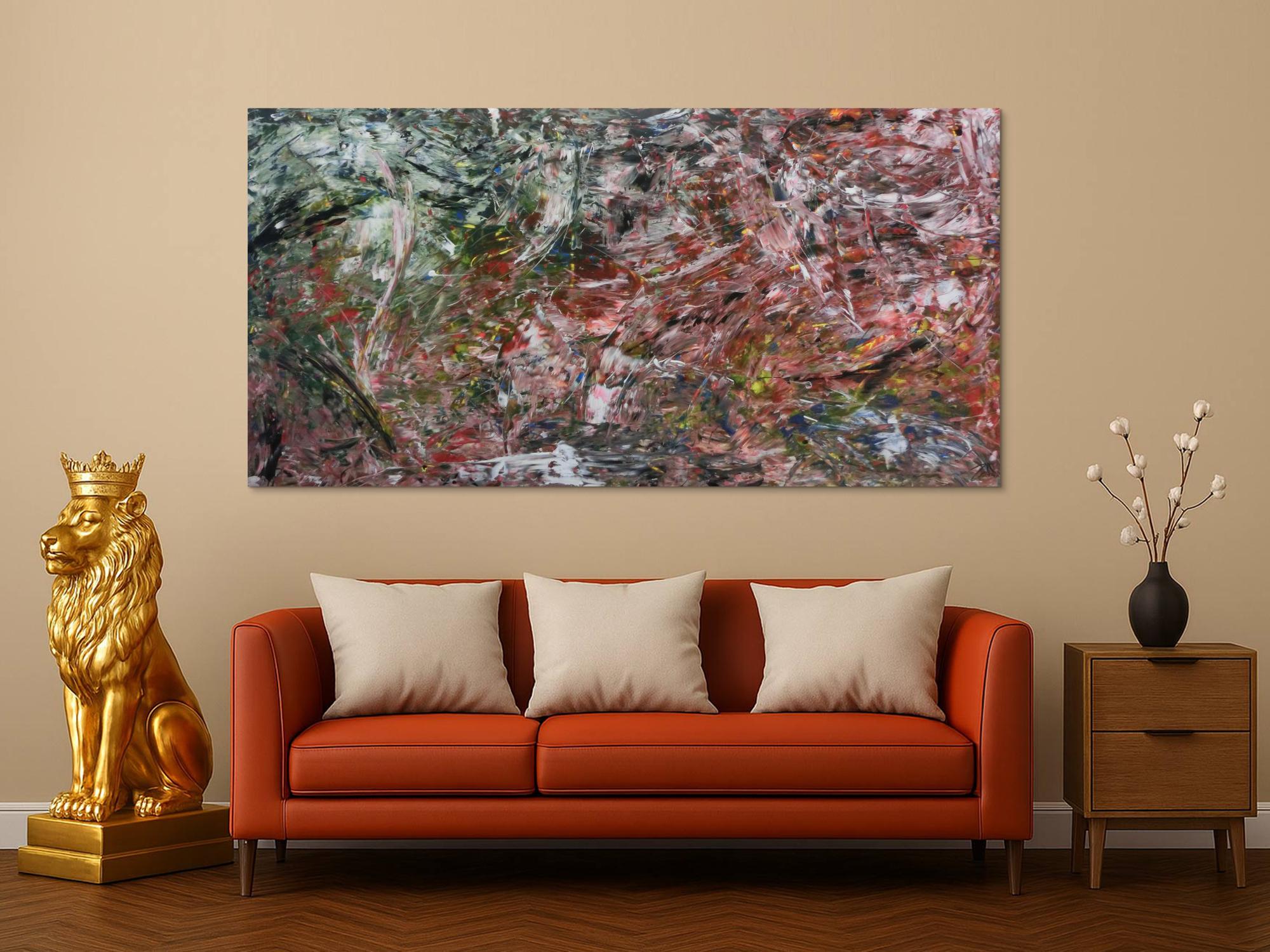 Modernes abstraktes Acrylbild bunt