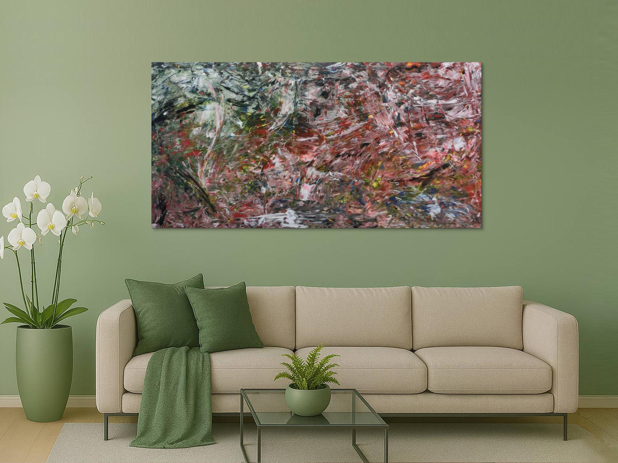 Modernes abstraktes Acrylbild bunt