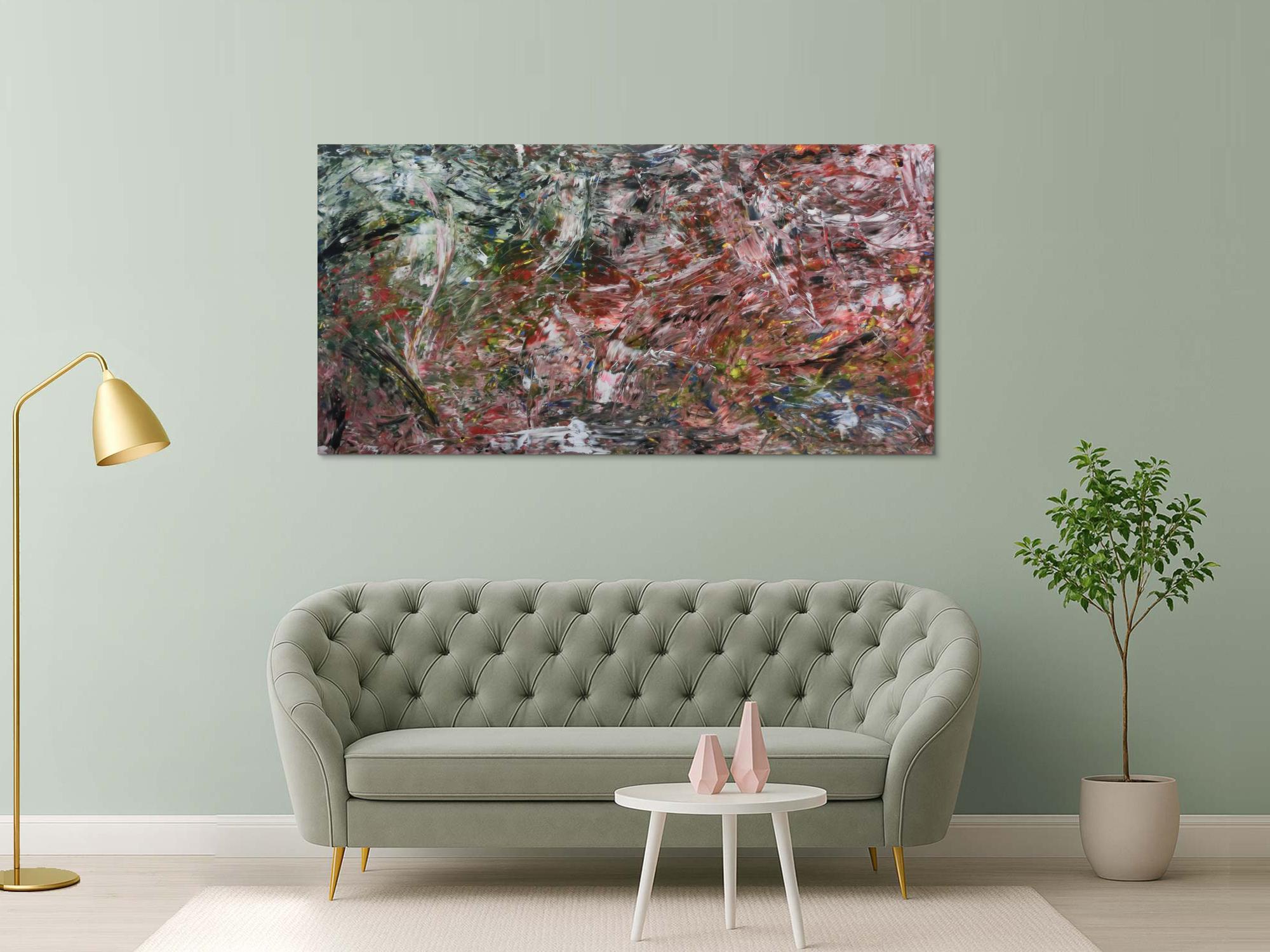 Modernes abstraktes Acrylbild bunt