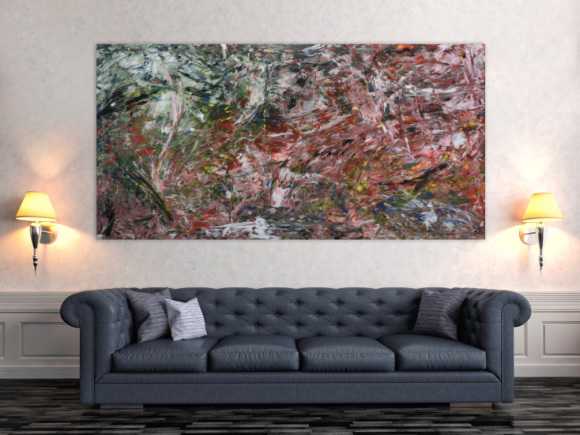 Modernes abstraktes Acrylbild bunt