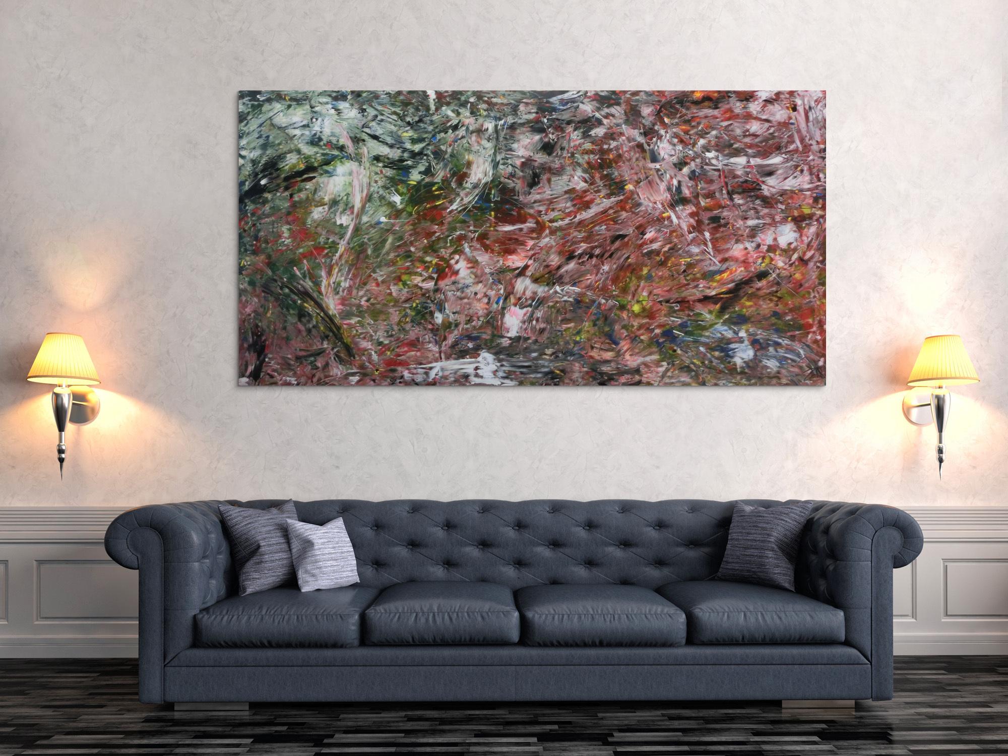 Modernes abstraktes Acrylbild bunt