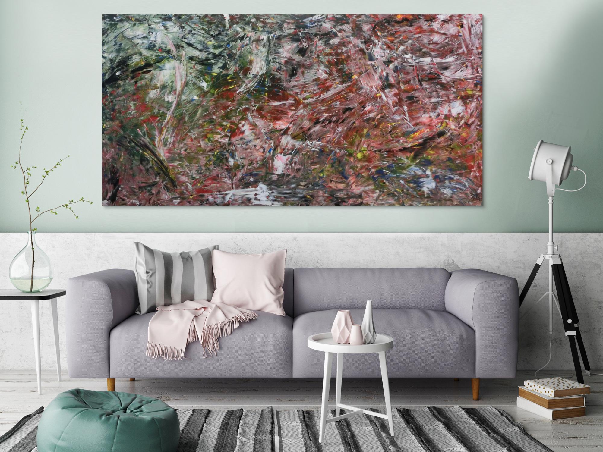 Modernes abstraktes Acrylbild bunt