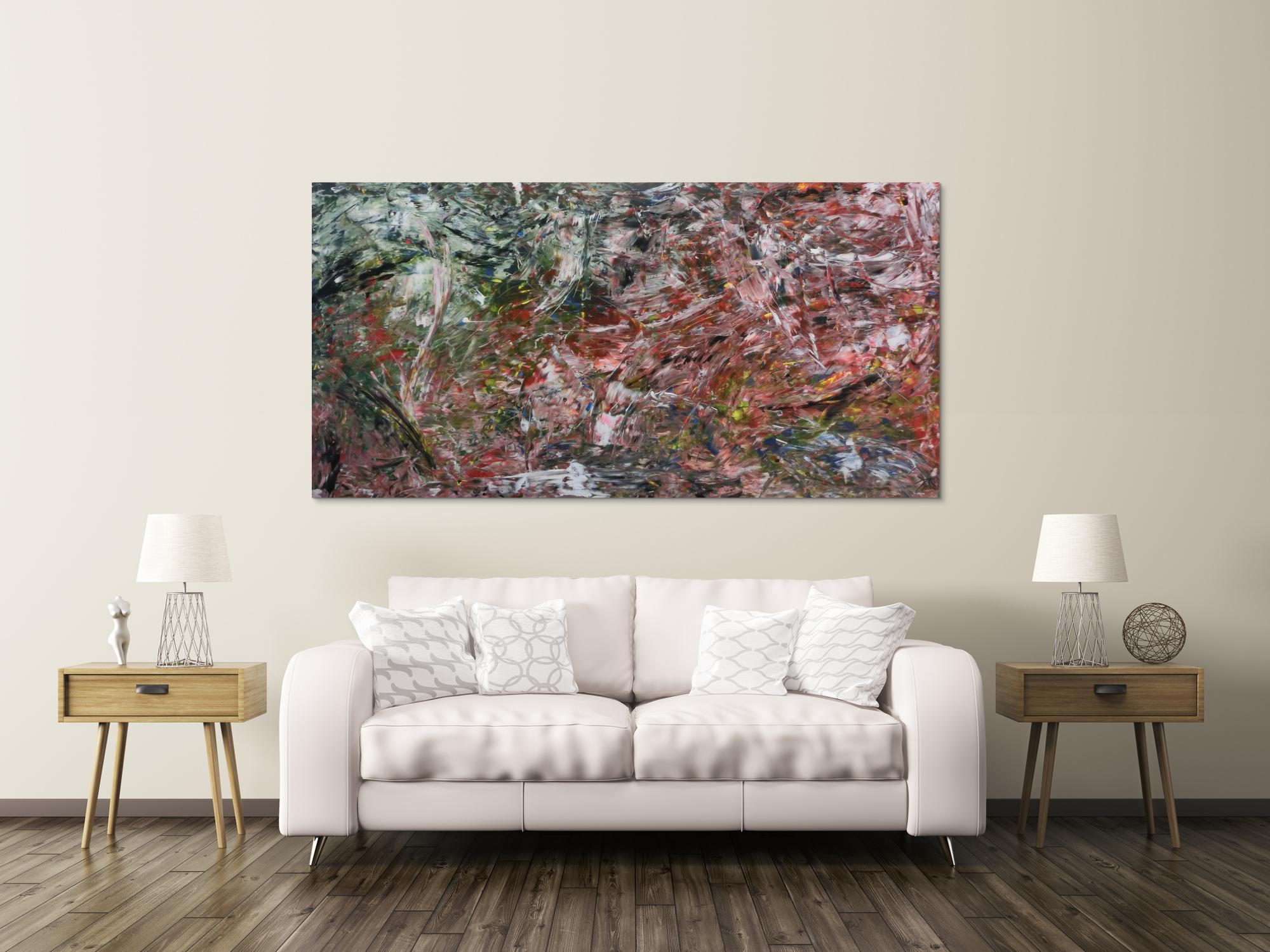 Modernes abstraktes Acrylbild bunt