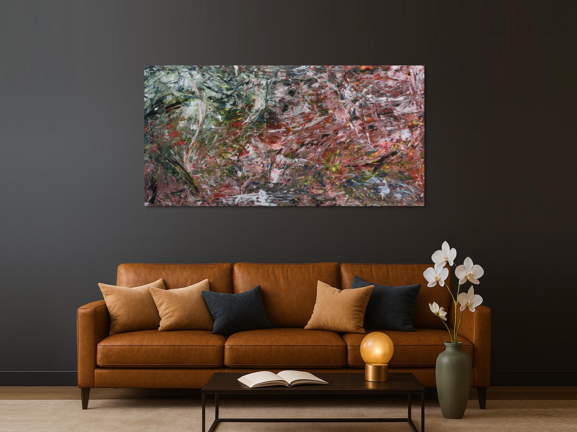 Modernes abstraktes Acrylbild bunt