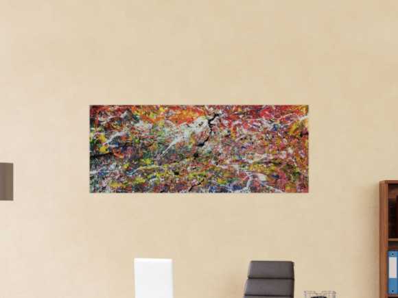 Kunstdruck Ausschnitt erstellen abstraktes Gemälde Nr. 306