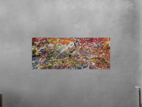 Kunstdruck Ausschnitt erstellen abstraktes Gemälde Nr. 306