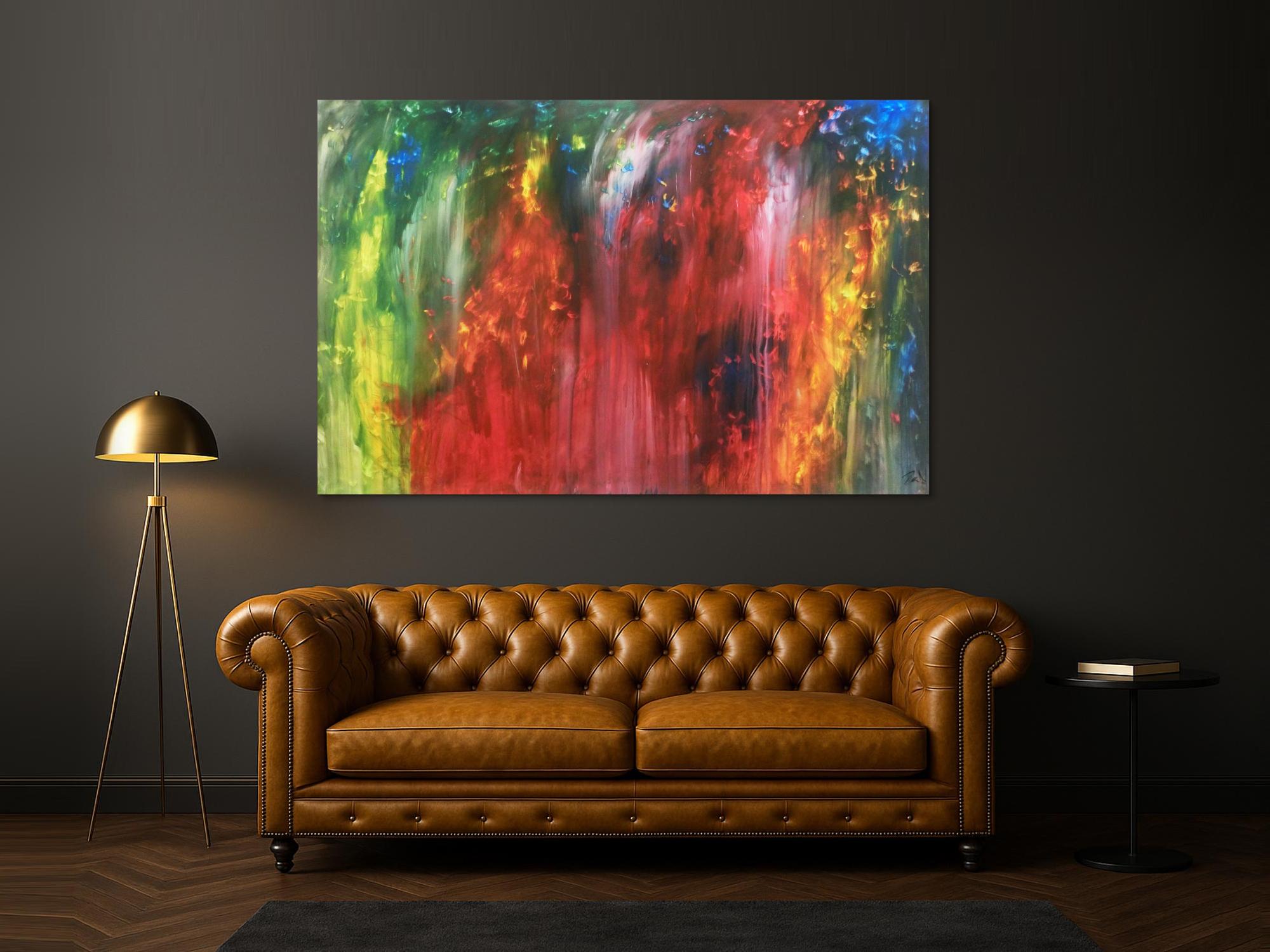 Abstraktes Actylbild bunt modern Loft XXL