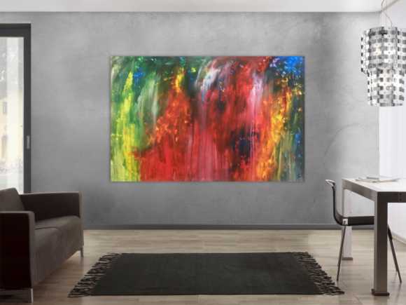 Abstraktes Actylbild bunt modern Loft XXL