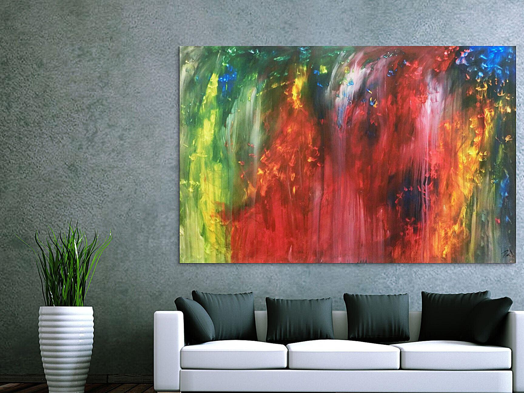 Abstraktes Actylbild bunt modern Loft XXL