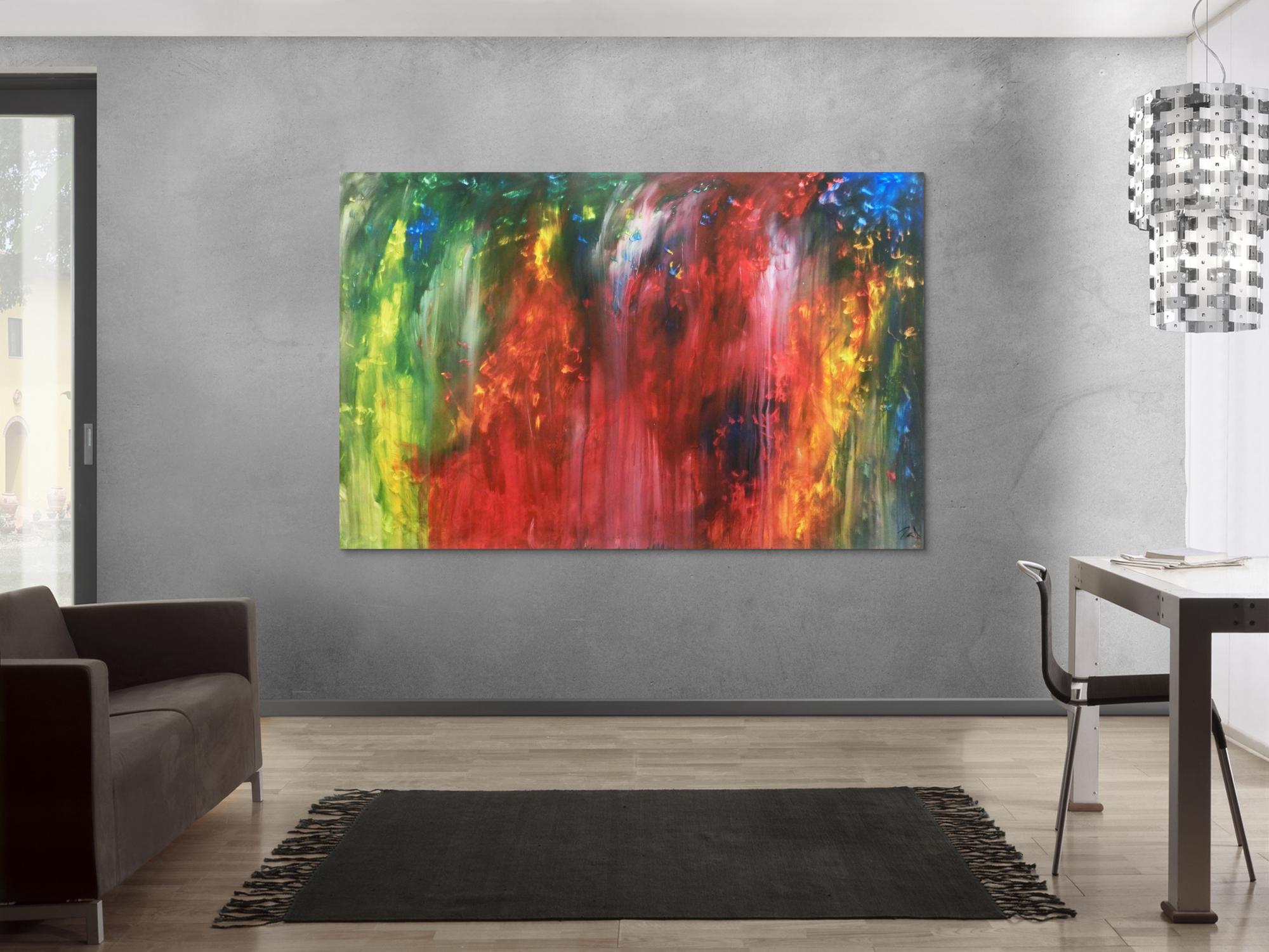 Abstraktes Actylbild bunt modern Loft XXL