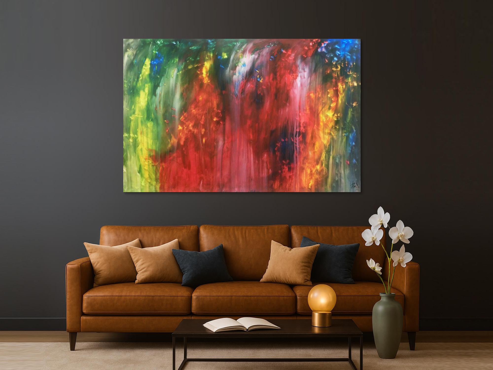 Abstraktes Actylbild bunt modern Loft XXL