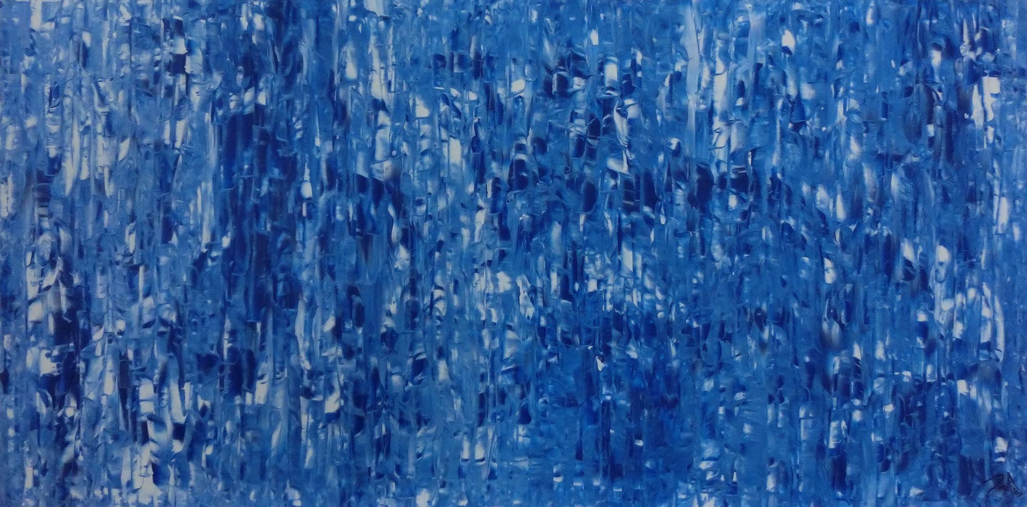 Abstraktes Acrylbild brau modern schlicht