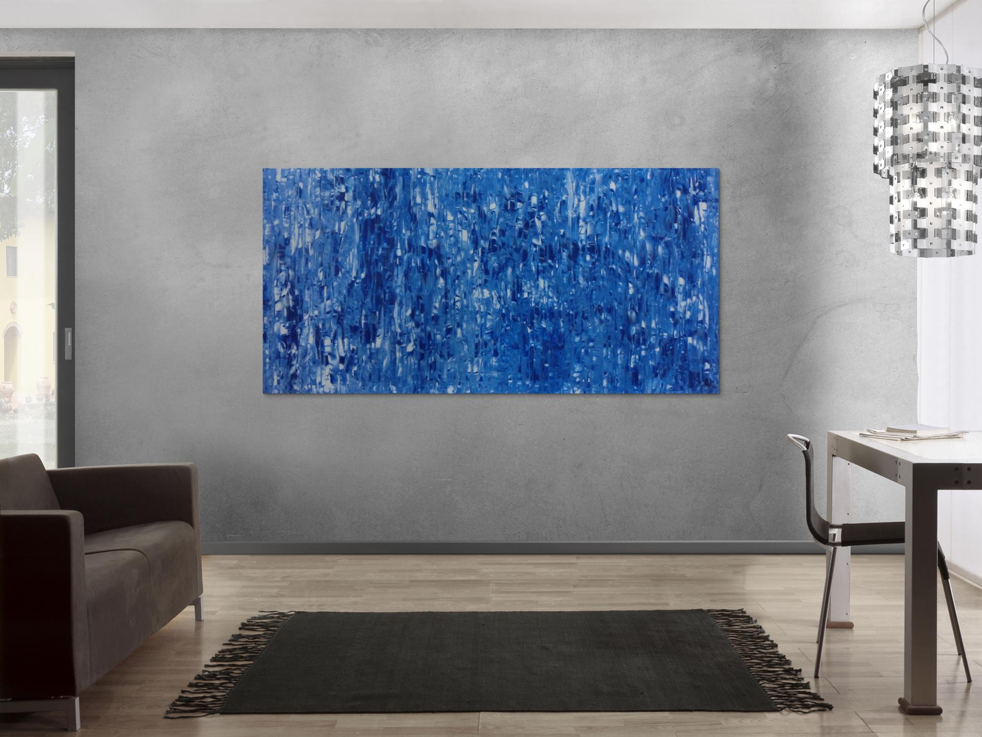 Abstraktes Acrylbild brau modern schlicht