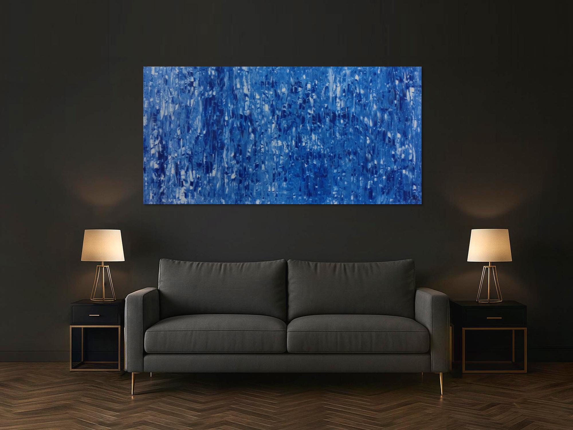 Abstraktes Acrylbild brau modern schlicht