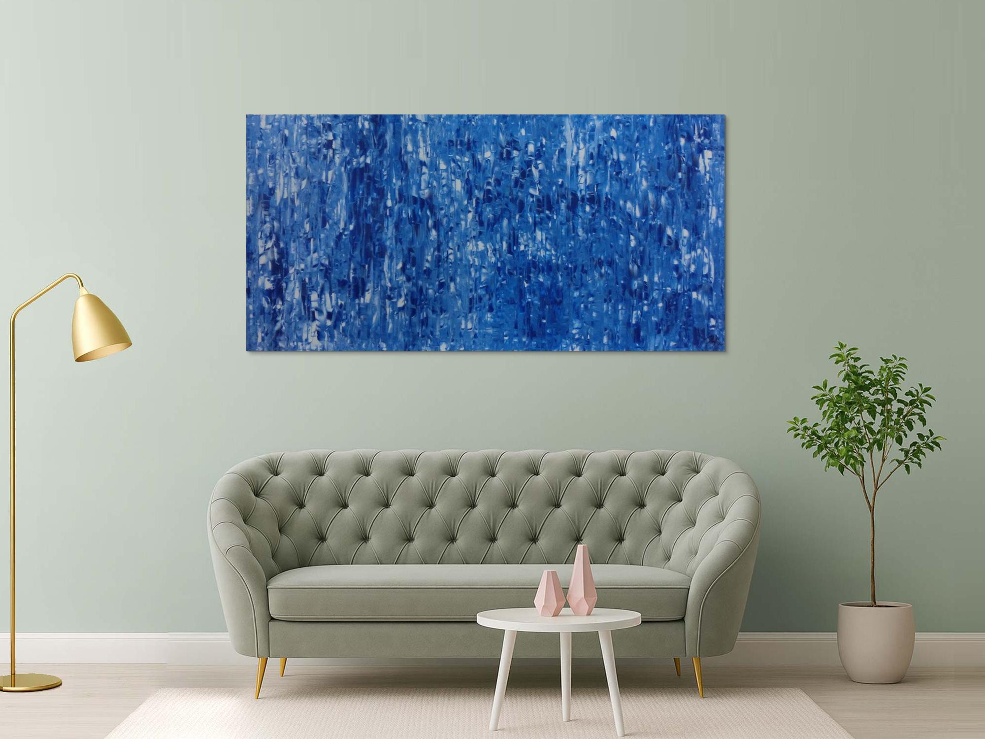 Abstraktes Acrylbild brau modern schlicht