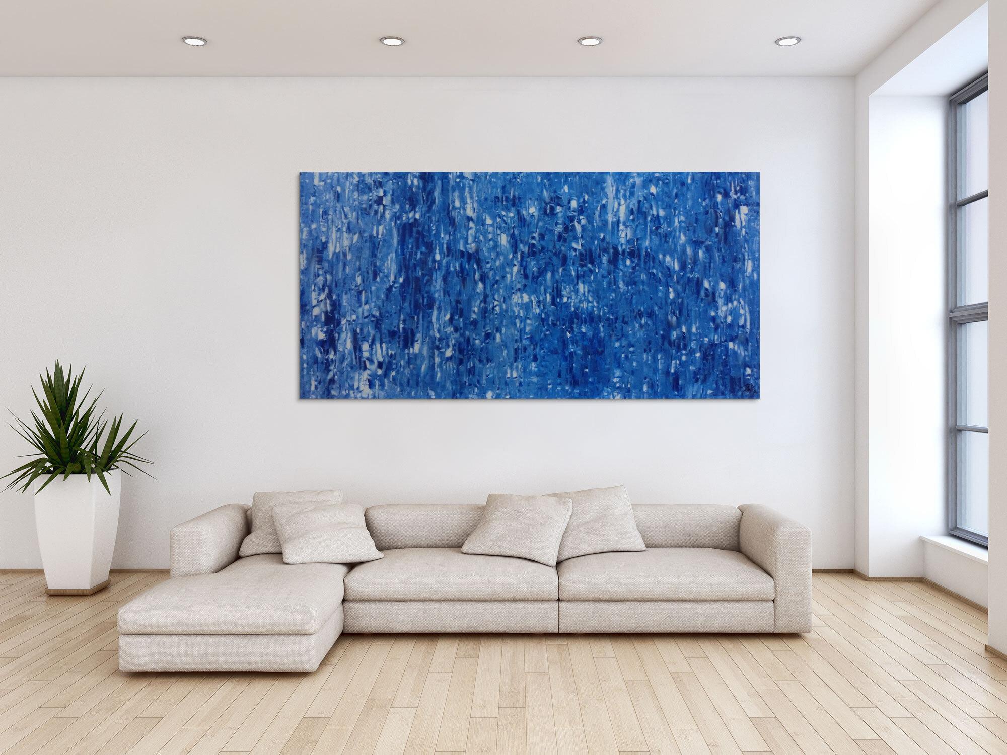 Abstraktes Acrylbild brau modern schlicht