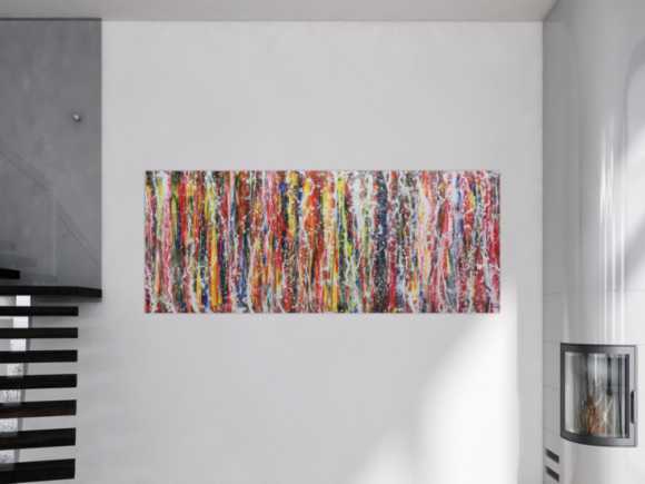 Kunstdruck Ausschnitt erstellen abstraktes Gemälde Nr. 318