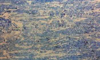 Schlichtes Acrylbild in blau weiß modern