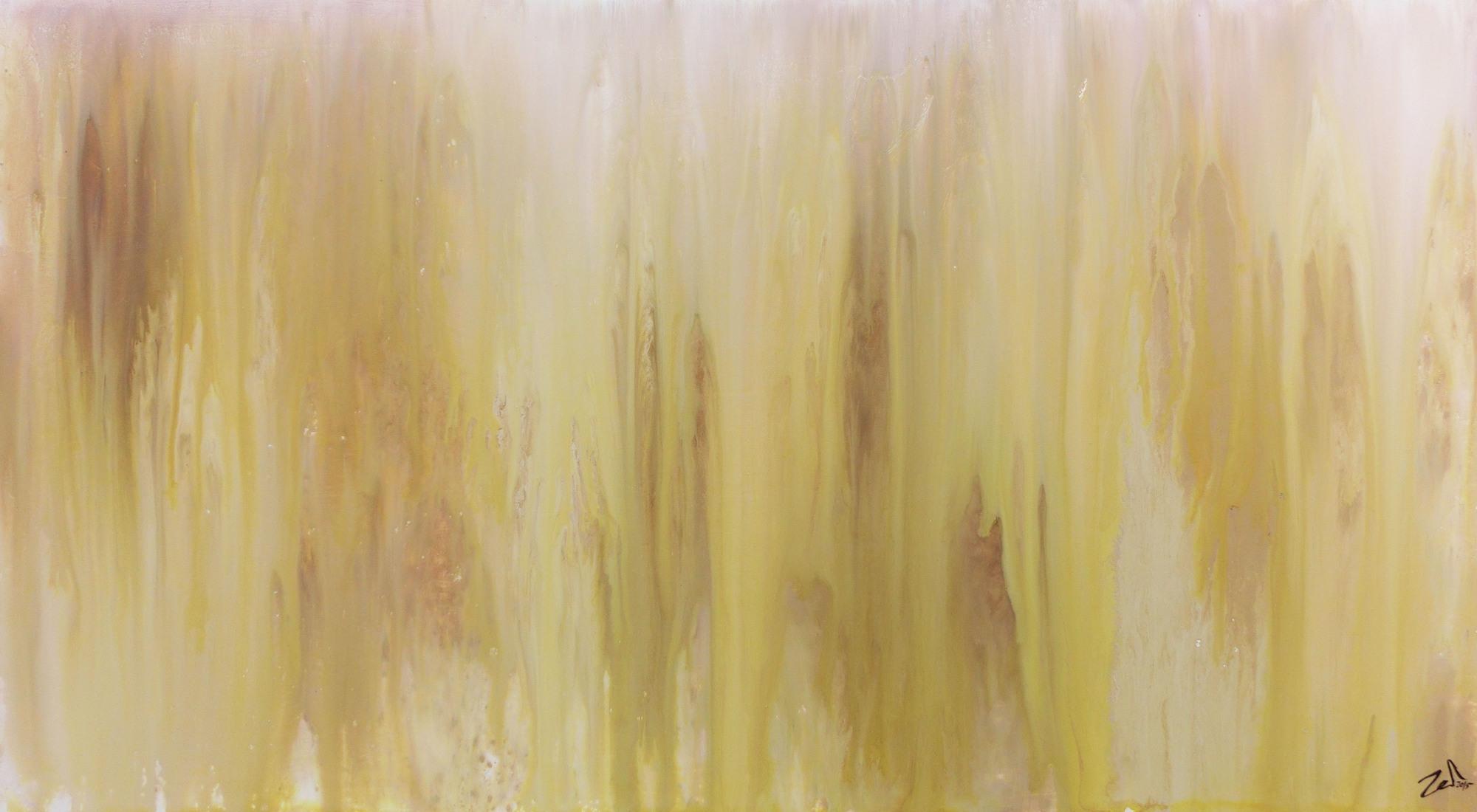 Abstraktes Acrylbild beige schlicht modern