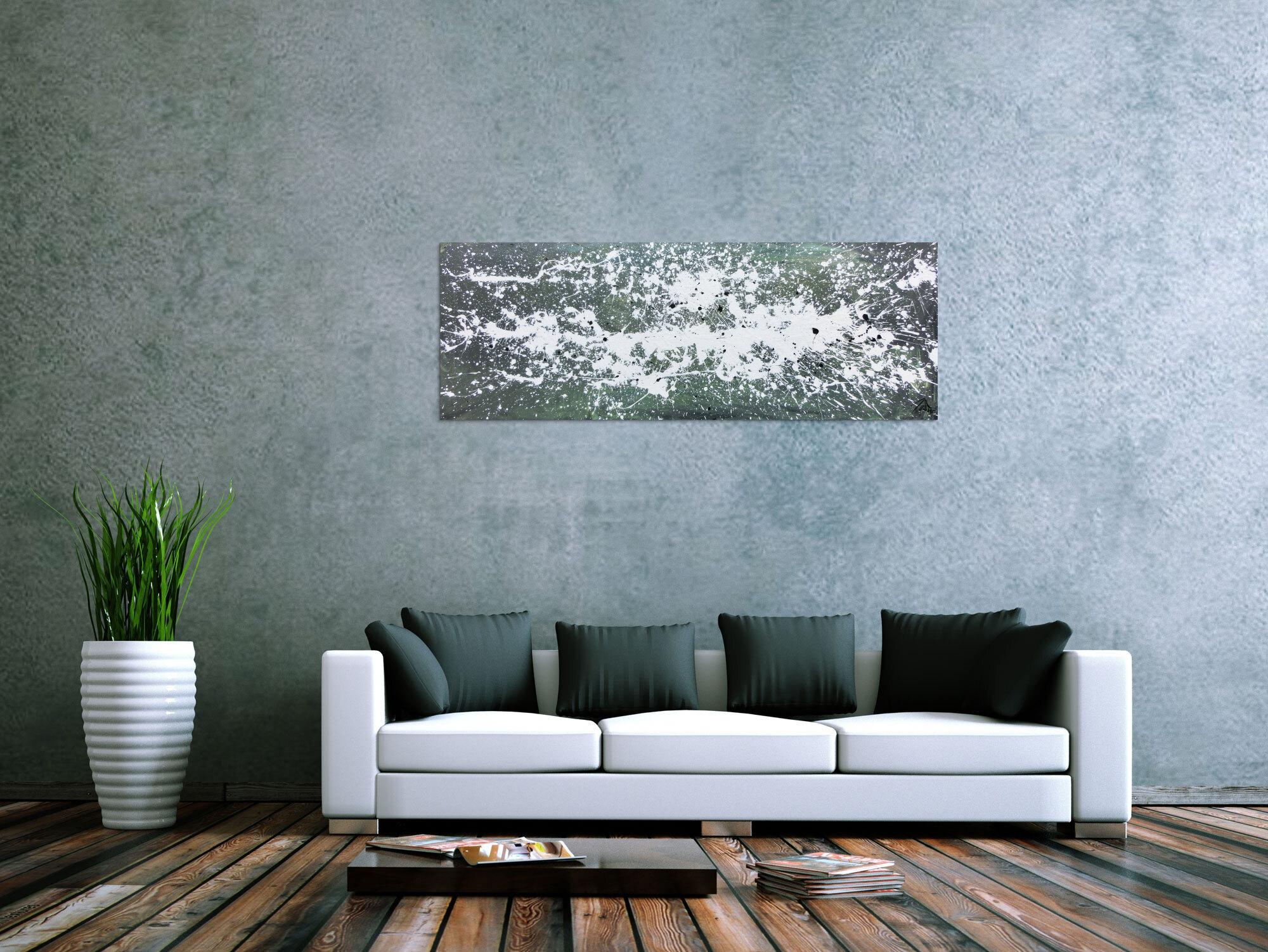 Modernes Gemälde aus Acryl abstrakt schlicht
