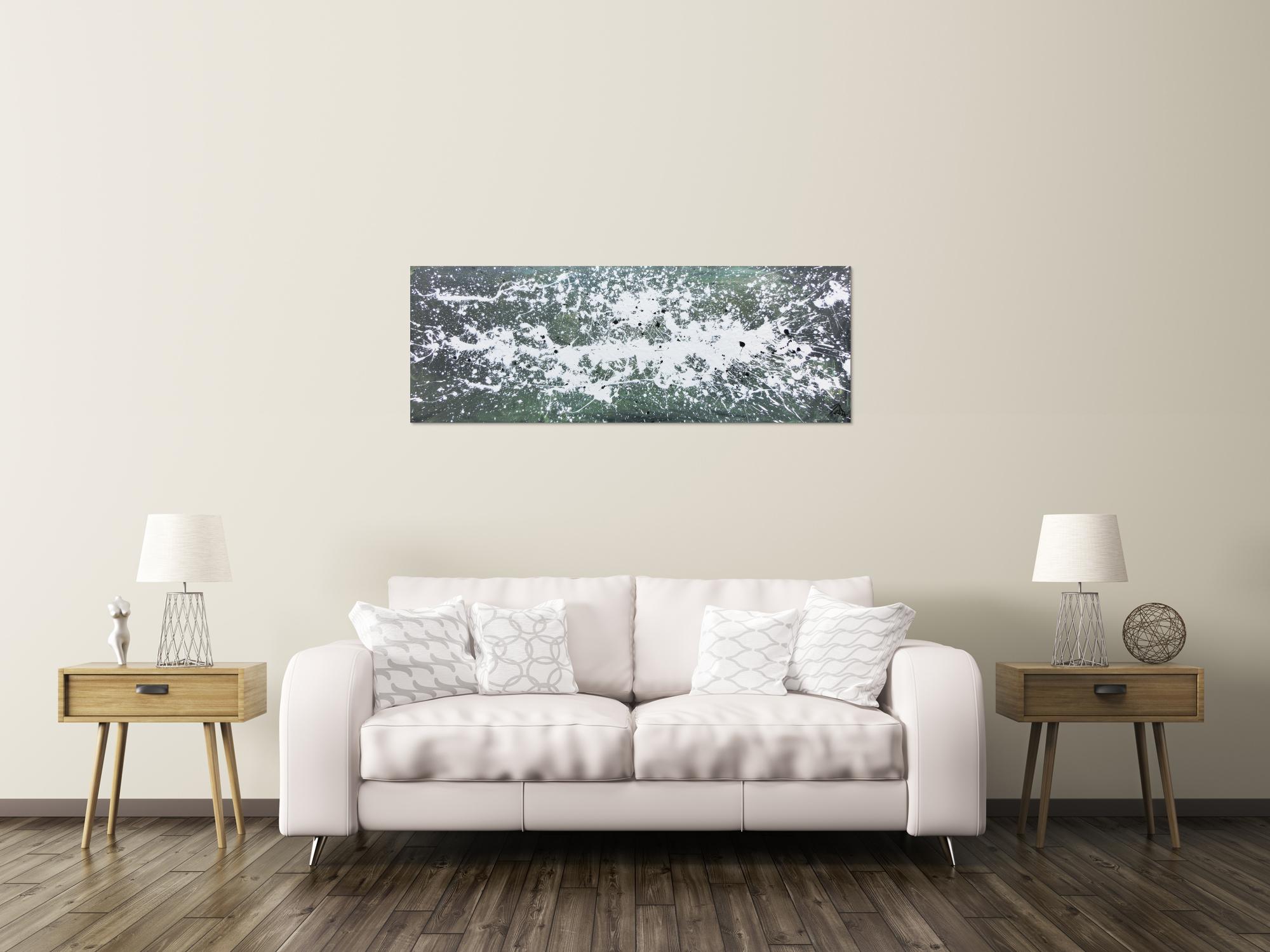 Modernes Gemälde aus Acryl abstrakt schlicht