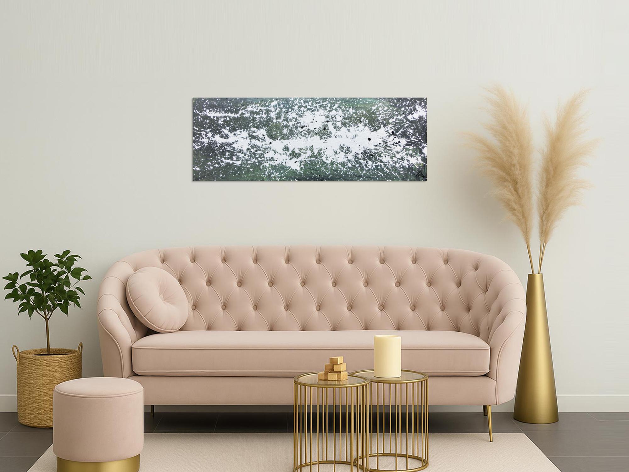 Modernes Gemälde aus Acryl abstrakt schlicht