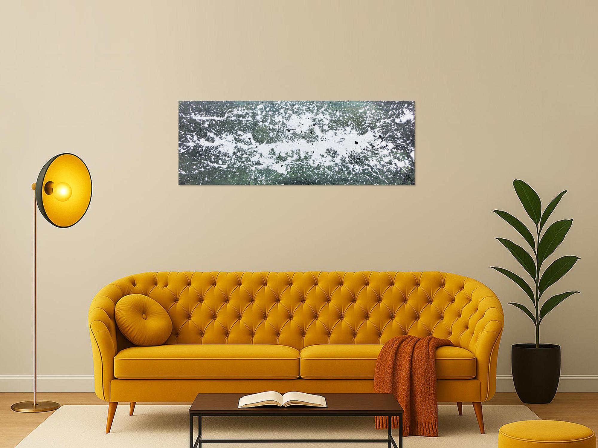 Modernes Gemälde aus Acryl abstrakt schlicht