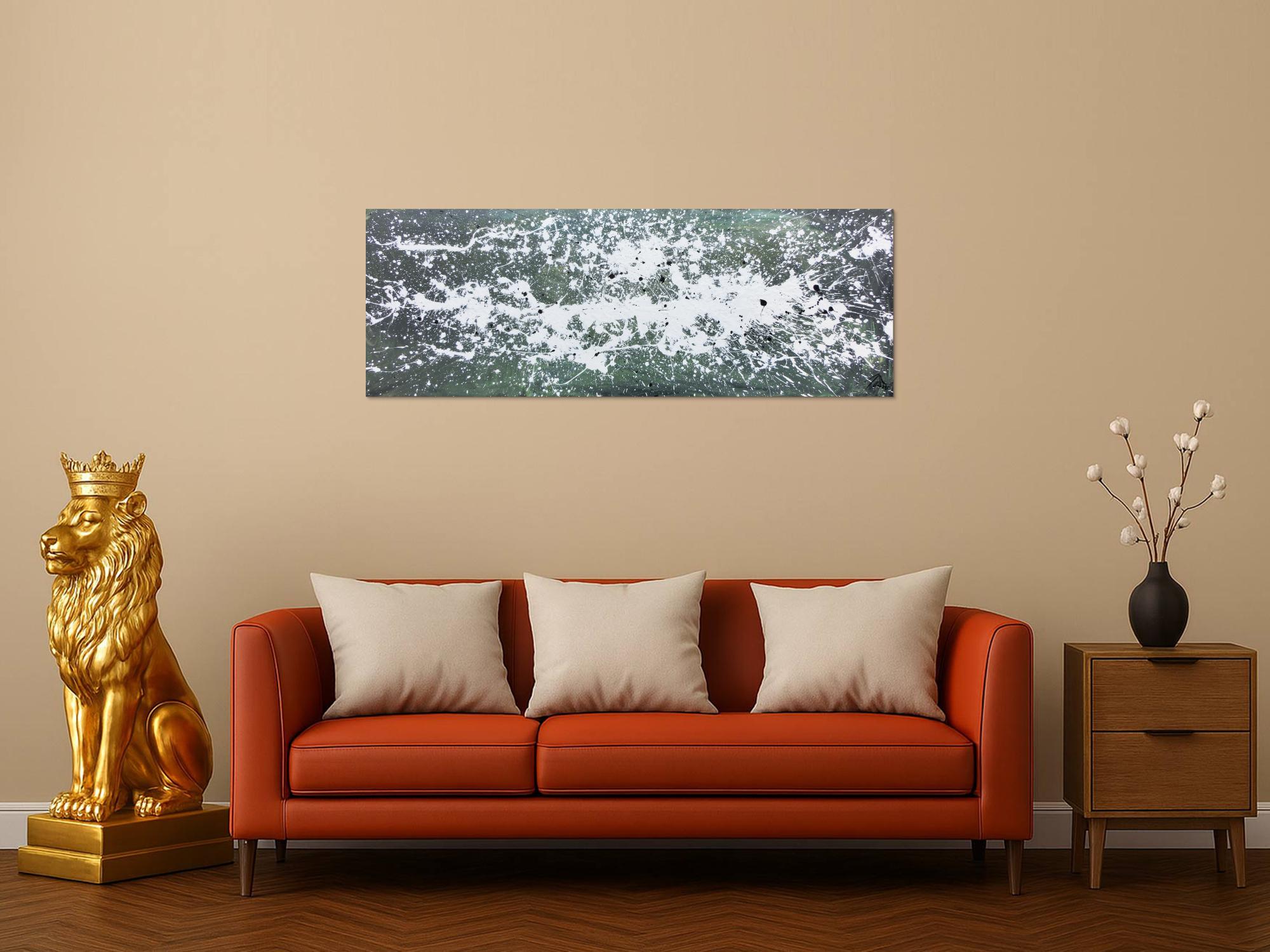 Modernes Gemälde aus Acryl abstrakt schlicht