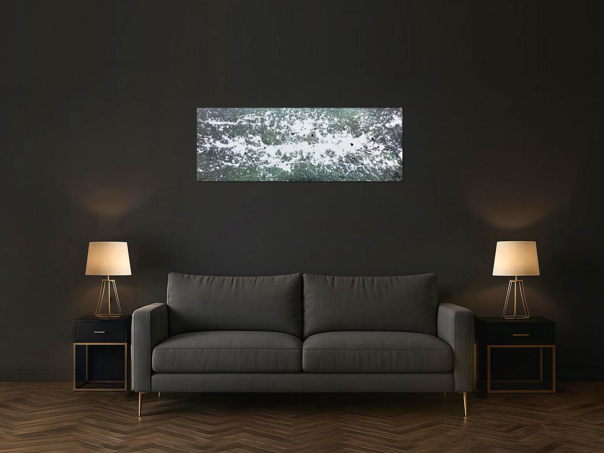 Modernes Gemälde aus Acryl abstrakt schlicht