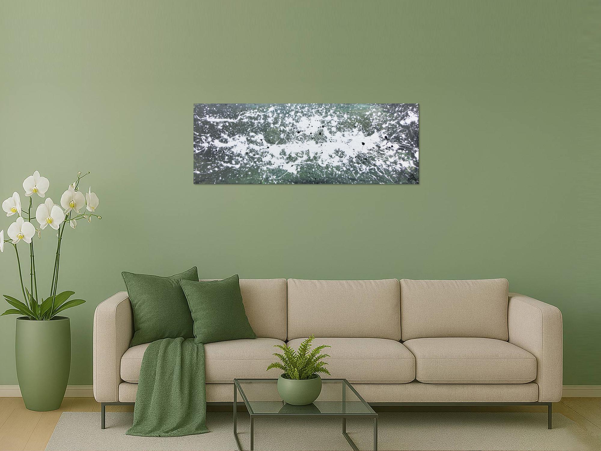 Modernes Gemälde aus Acryl abstrakt schlicht