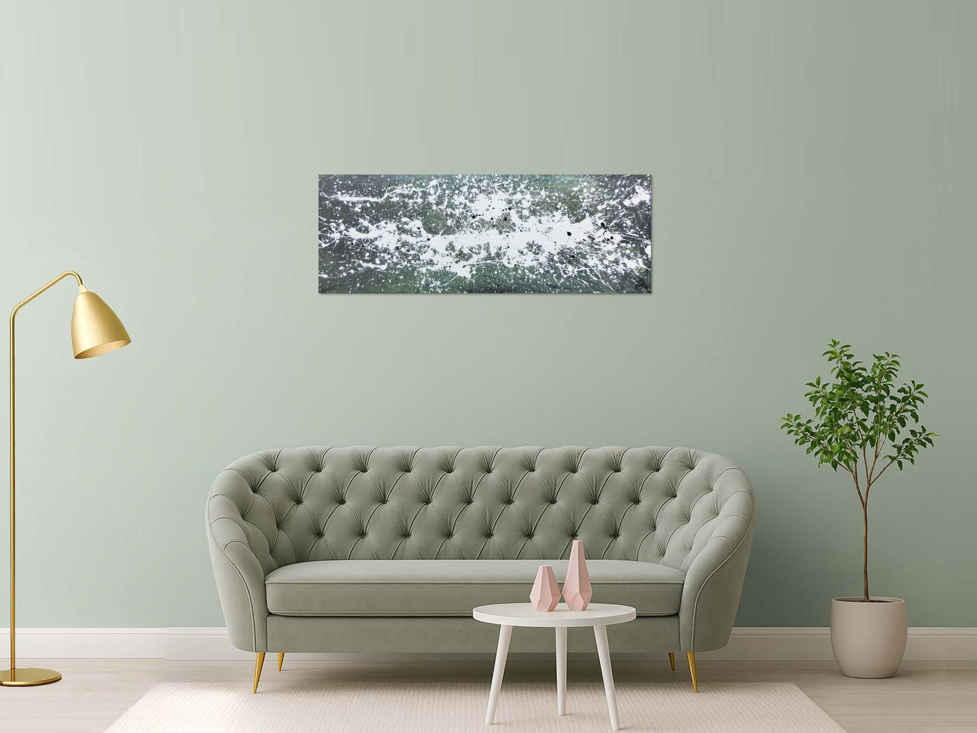 Modernes Gemälde aus Acryl abstrakt schlicht